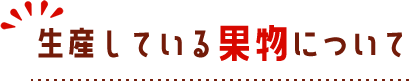 生産している果物について