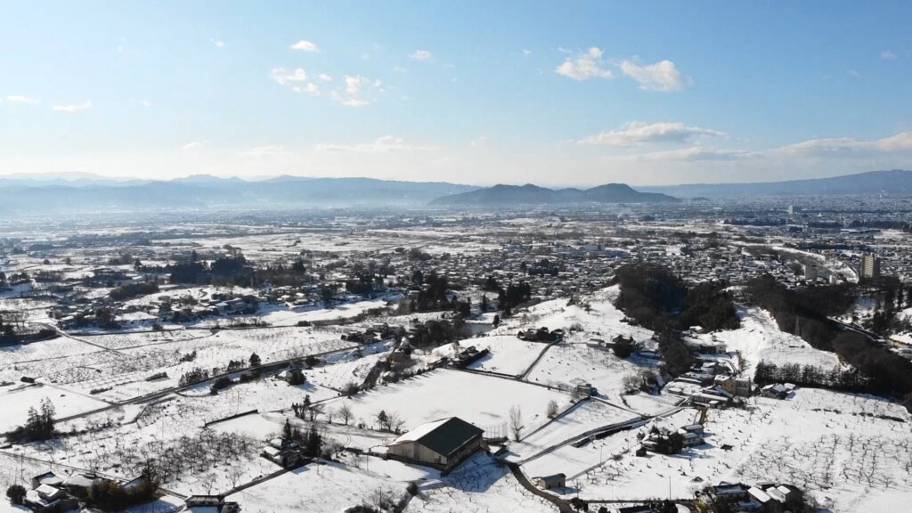 2月26日福島盆地の雪景色